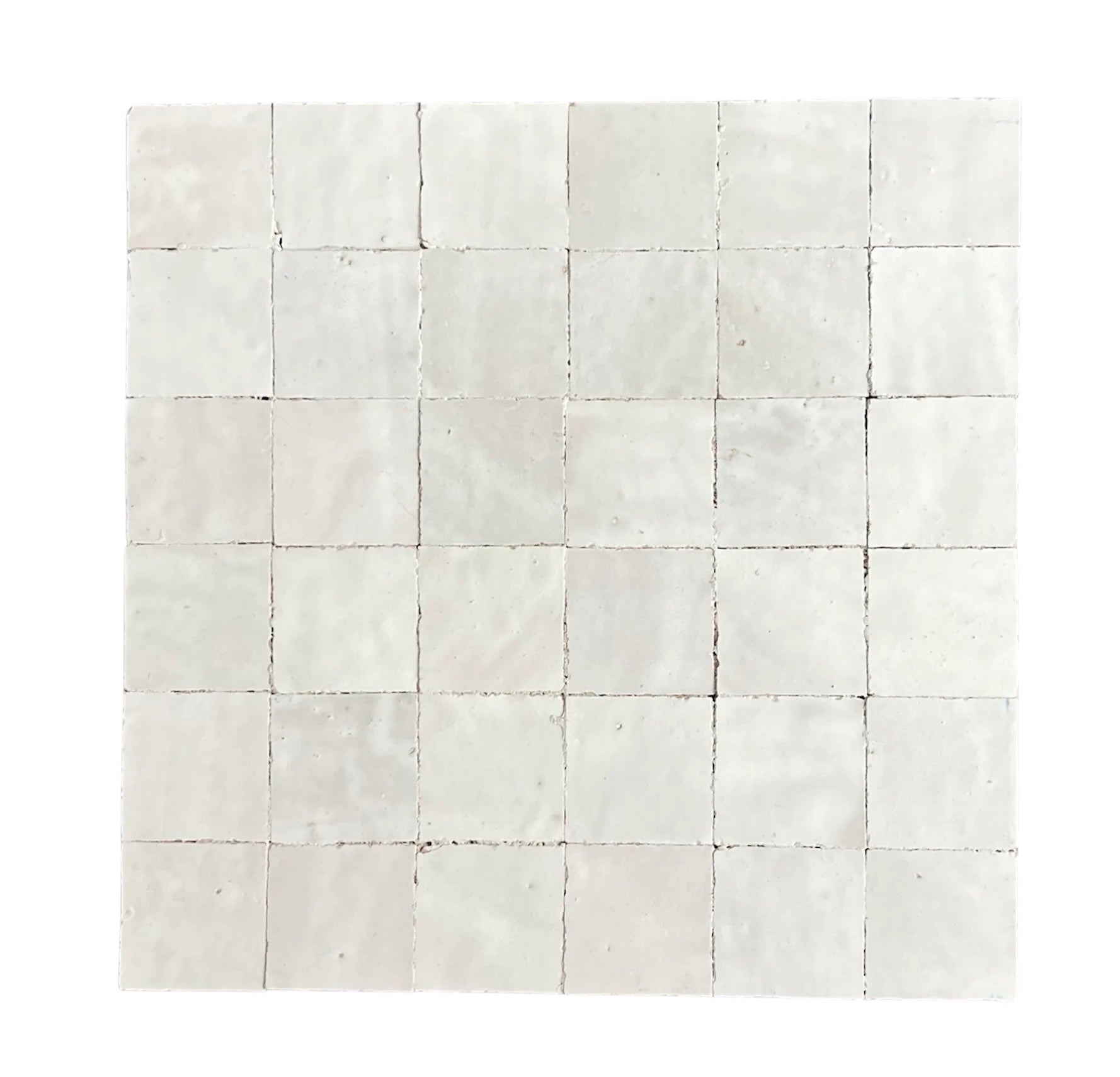 Zellige Mini Snow 50x50